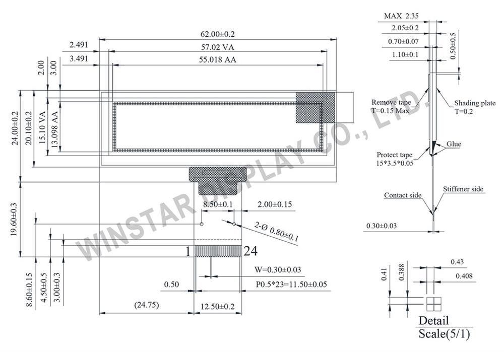  SSD1305 OLED - WEO012832A - Winstar Display