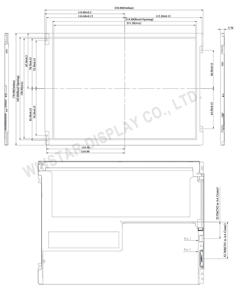 10.4 TFT LCD, 10.4 TFT Display, 10.4 inch LCD Display - Winstar Display