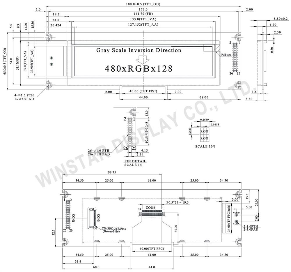 Winstar 5.2" TFT LCD with Display Controller Board
