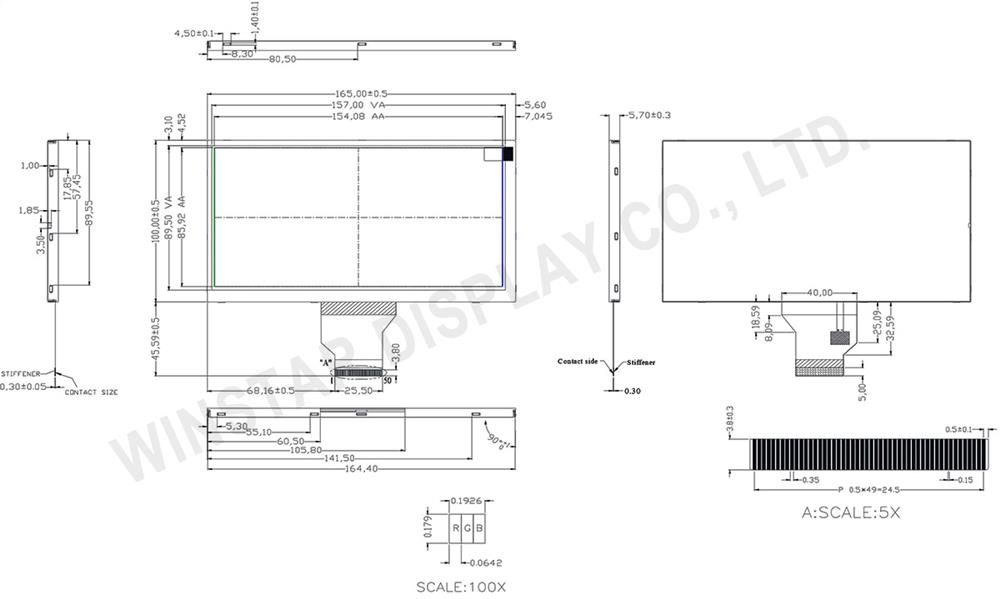 WF70GTIAGDNN0 - 7 TFT, 7 TFT LCD, 7 TFT LCD Panel