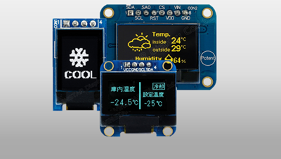 OLED COG+PCB interfaccia SPI&I2C
