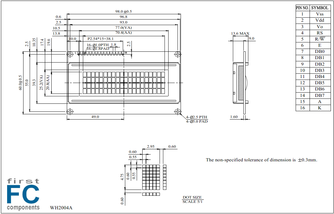 First Components. winstar-WH2004A-YYH-CT#