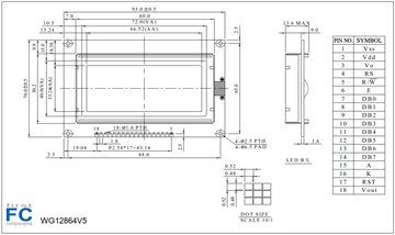 Picture of WG12864V5-AFH-T#T