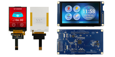 SPI interface TFT LCD: Portrait 1.8'' - 2.4'' - 2.8'' / Landscape 4.3''