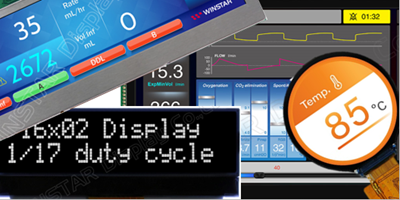 Smart TFT-OLED / Circular TFT / STM32's TouchGFX  / Mono COG-VATN LCD