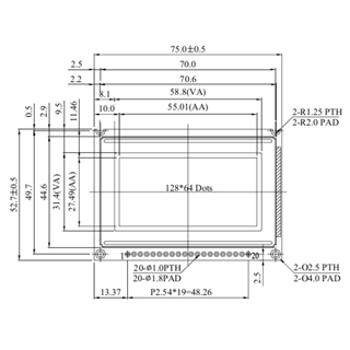 Picture of WG12864B-TML-T#N000