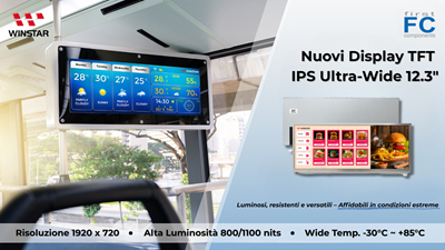 Product Focus | Nuovi Display TFT IPS Ultra-Wide 12.3"