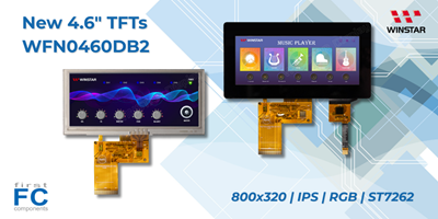 Product Focus | New 4.6" 800×320 IPS Bar-Type TFTs