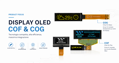 Nuovi Display OLED Grafici COG-COF a Matrice Passiva