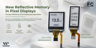 Product Focus | New Winstar Memory In Pixel (MIP) LCDs